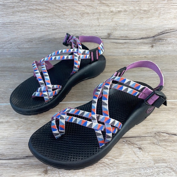 Chaco Women's Z/Cloud X2 Remix Poplin Berry Sport Outdoor Sandals Size 8 Purple - Picture 3 of 10